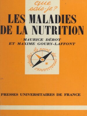 cover image of Les maladies de la nutrition